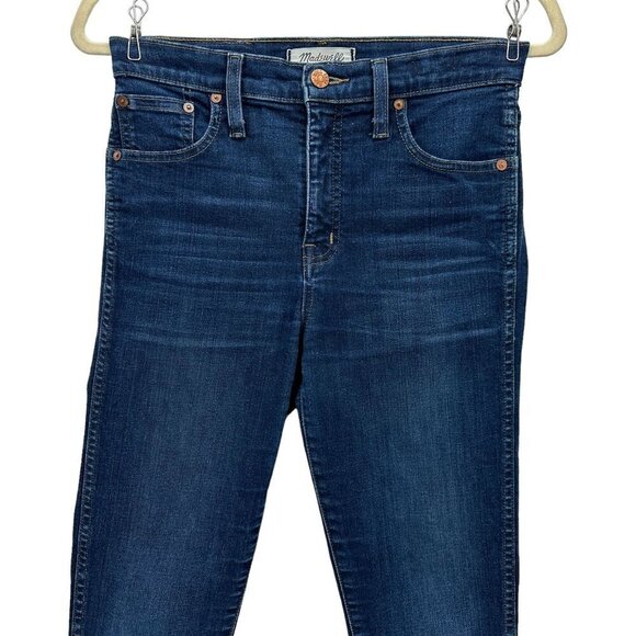 Madewell 10" High Riser Skinny Skinny Raw Hem Distressed Jeans Womens 26 - Picture 2 of 9